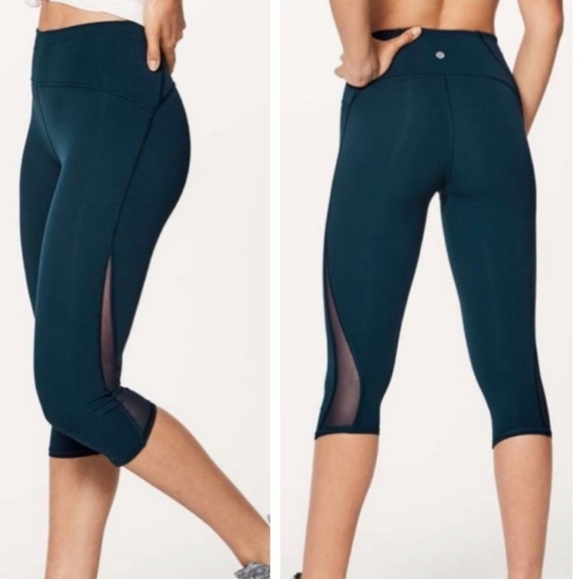 lululemon athletica Pants - LULULEMON TRAIN TIMES CROP LEGGING BLACK 2